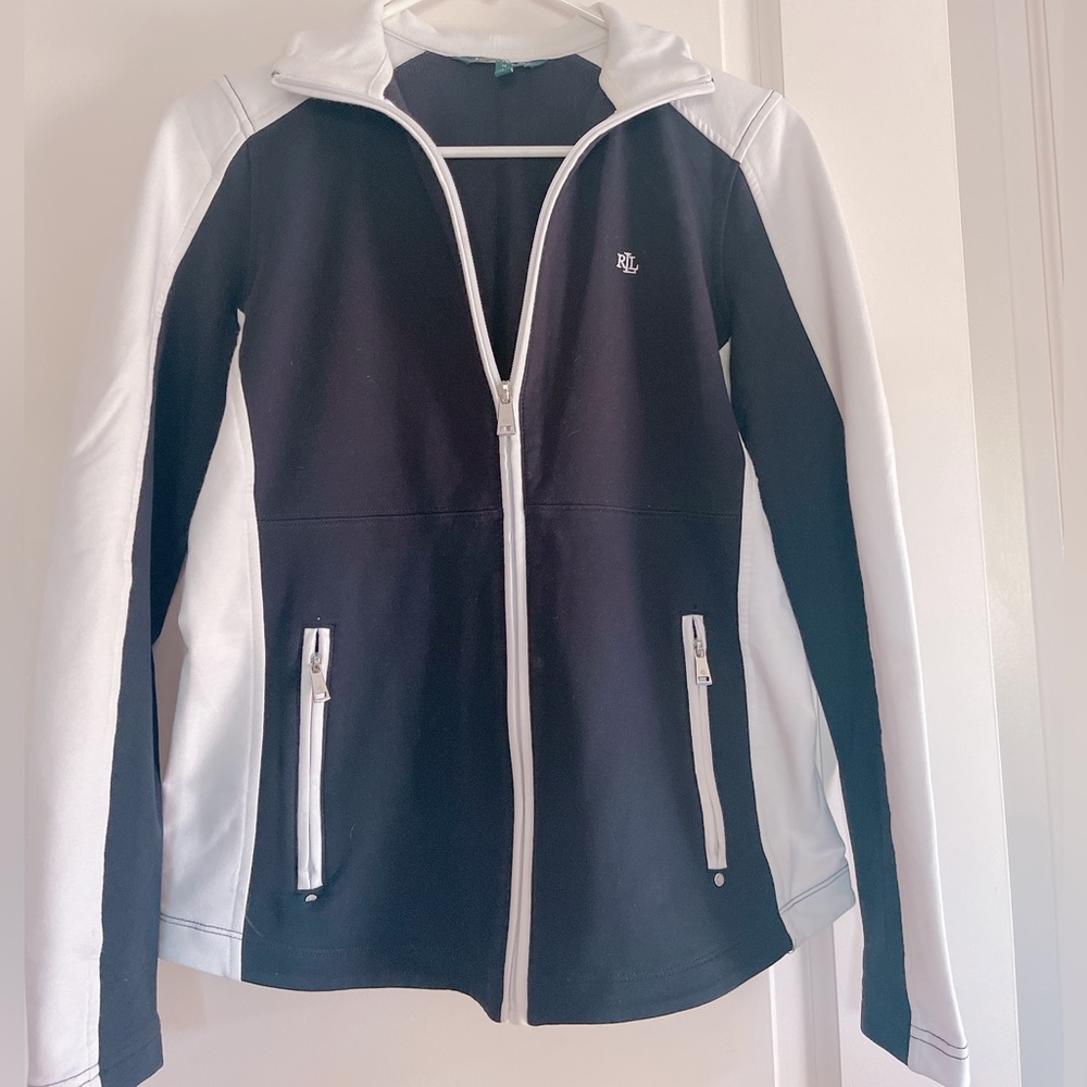 Lauren Ralph Lauren black/white classical all cotton sports jacket